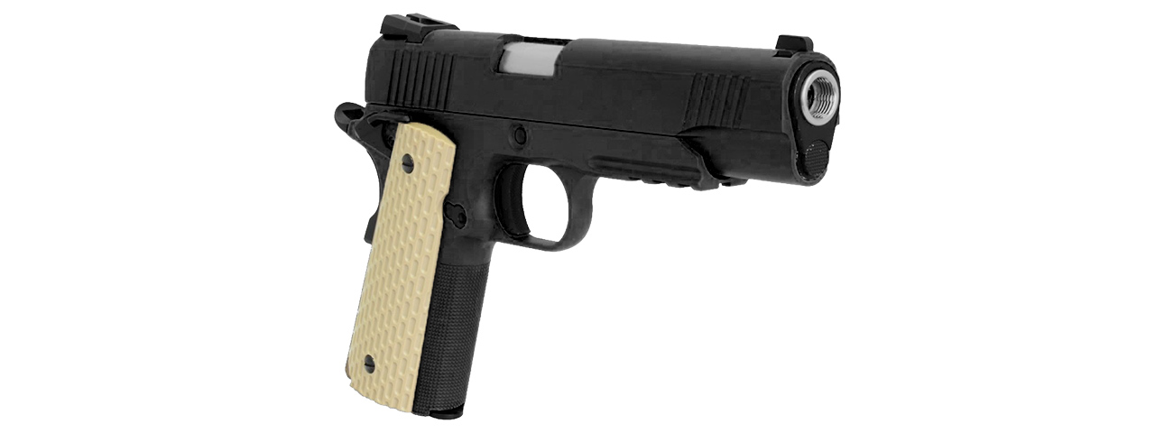 WE Tech Desert Warrior 5.1 M1911 Airsoft Gas Blowback Pistol (BLACK) - Click Image to Close