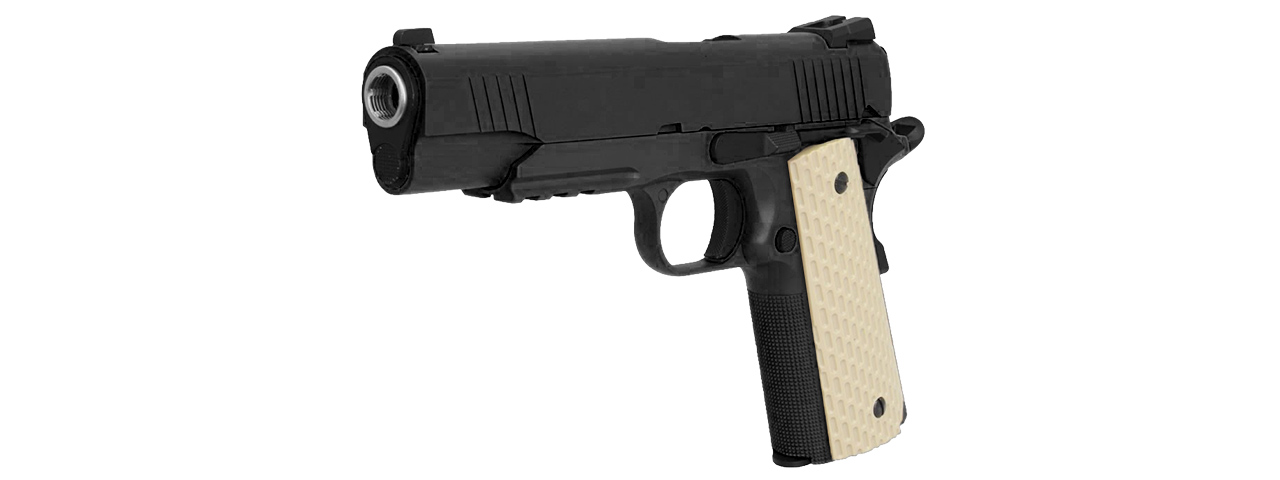 WE Tech Desert Warrior 5.1 M1911 Airsoft Gas Blowback Pistol (BLACK) - Click Image to Close