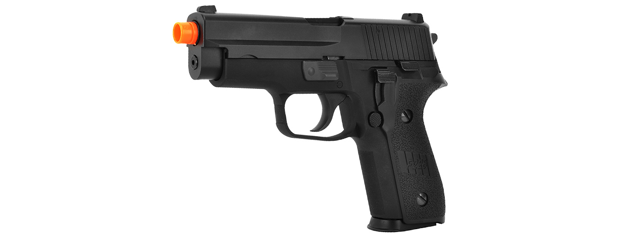 WE-Tech F228 Series Gas Blowback GBB Airsoft Pistol (Color: Black) - Click Image to Close