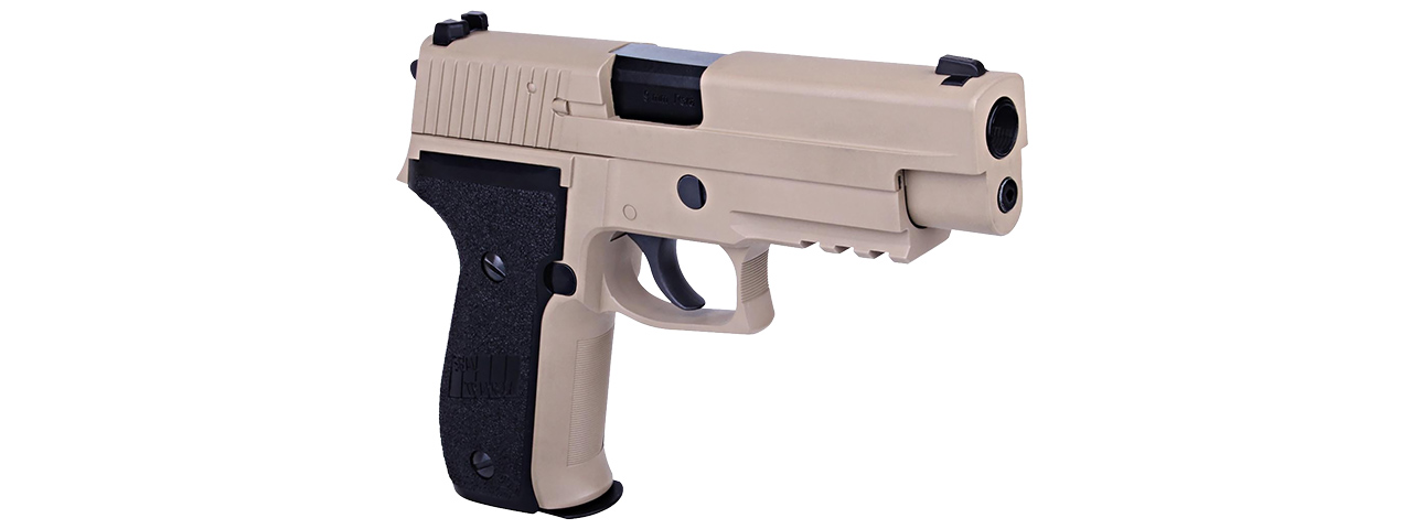 WE Tech F226 Series MK25 Gas Blowback GBB Airsoft Pistol (TAN)