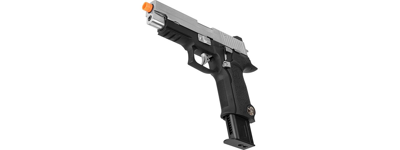 WE Tech P-Virus Two-Tone Gas Blowback Airsoft Pistol (BLACK/SILVER)