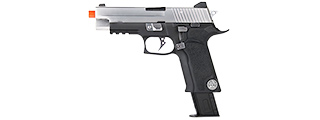 WE Tech Full Metal P-Virus Two-Tone Gas Blowback Airsoft Pistol (BLACK/SILVER)