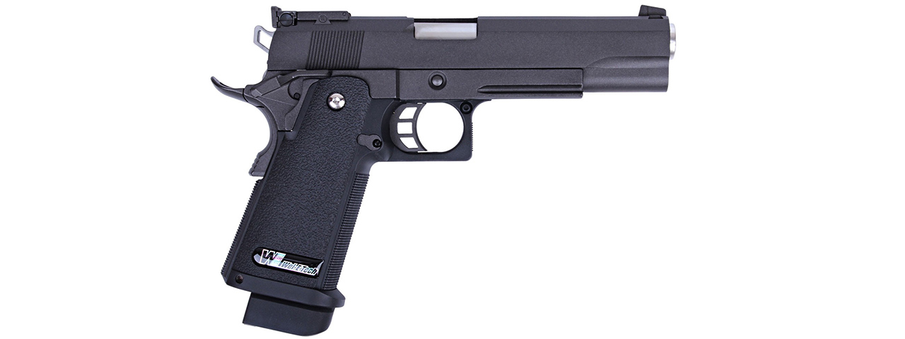 WE Tech Hi-Capa 5.1 M1911 R Version Gas Blowback Airsoft Pistol (BLACK) - Click Image to Close