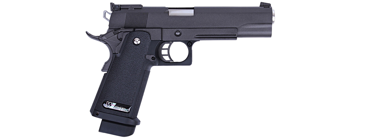 WE Tech Hi-Capa 5.1 M1911 R Version Gas Blowback Airsoft Pistol (BLACK)