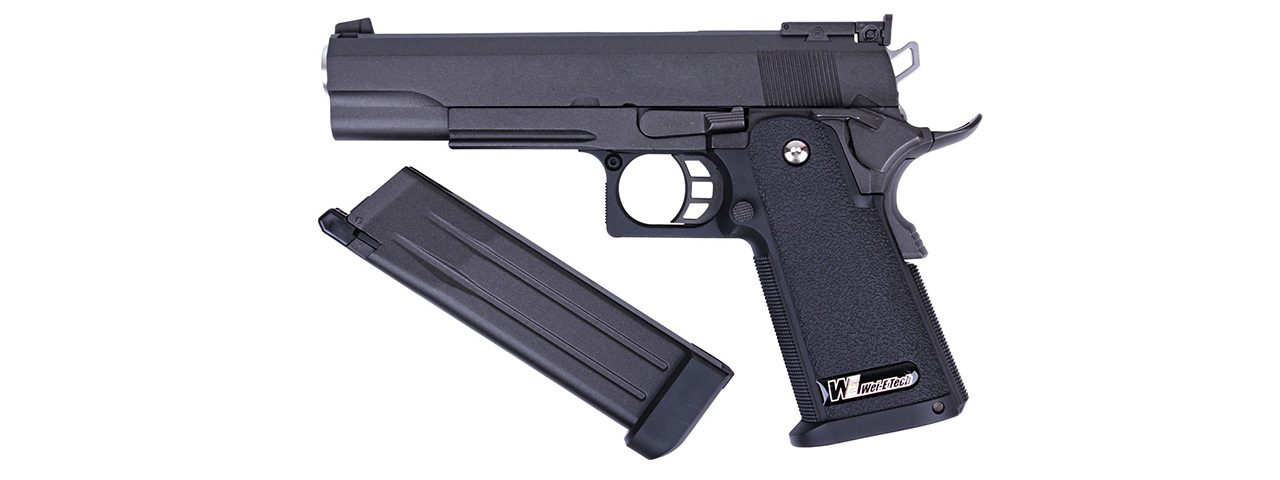 WE Tech Hi-Capa 5.1 M1911 R Version Gas Blowback Airsoft Pistol (BLACK) - Click Image to Close