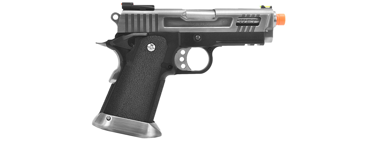 WE Tech 3.8 Velociraptor Full Metal Hi-Capa Gas Blowback Airsoft Pistol (BLACK)