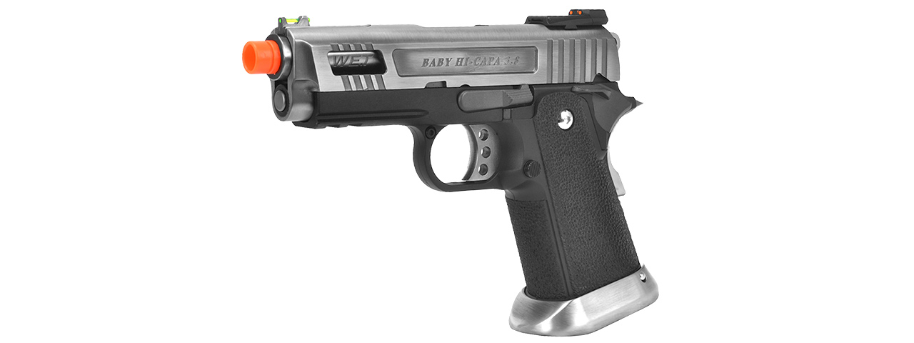 WE Tech 3.8 Velociraptor Full Metal Hi-Capa Gas Blowback Airsoft Pistol (BLACK) - Click Image to Close