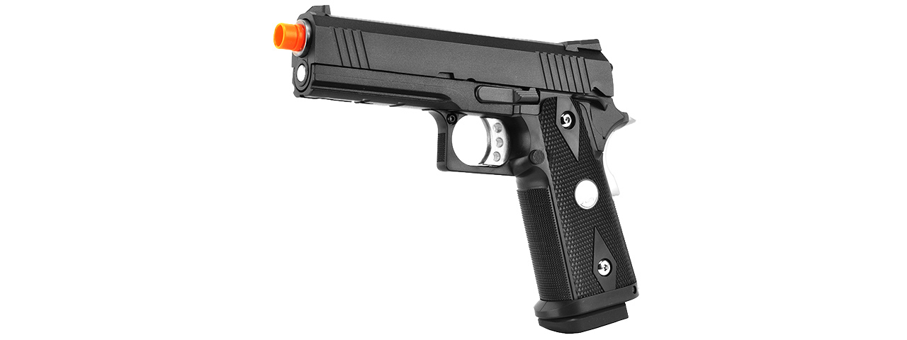 WE Tech Hi-Capa 4.3 Original M1911 Gas Blowback Airsoft Pistol (BLACK) - Click Image to Close