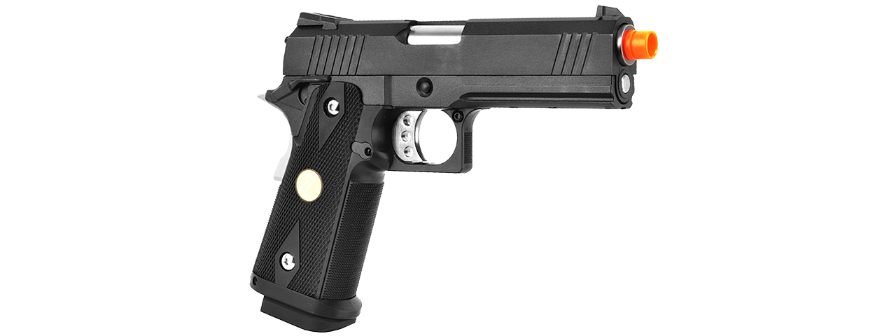 WE Tech Hi-Capa 4.3 Original M1911 Gas Blowback Airsoft Pistol (BLACK) - Click Image to Close