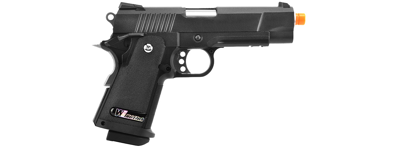 WE-Tech Full Metal Hi-Capa 4.3 Compact Gas Blowback Airsoft Pistol (BLACK)