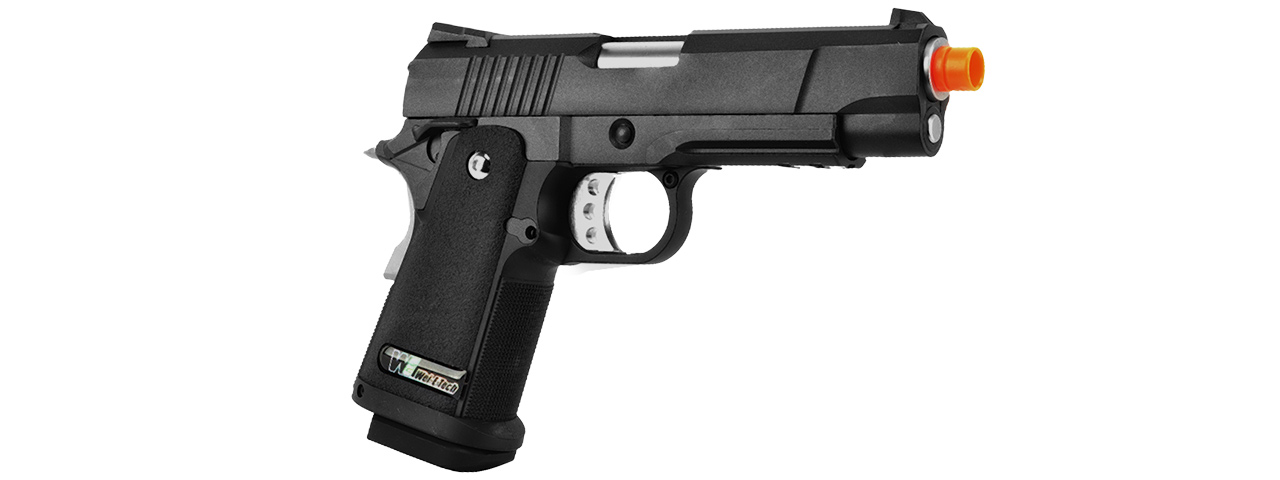 WE-Tech Full Metal Hi-Capa 4.3 Compact Gas Blowback Airsoft Pistol (BLACK)