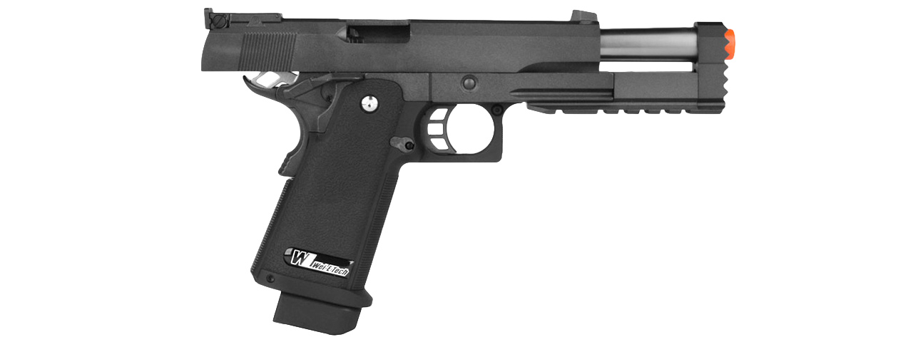 WE-Tech Full Metal Hi Capa 5.2 R Version GBB Airsoft Pistol (BLACK) - Click Image to Close