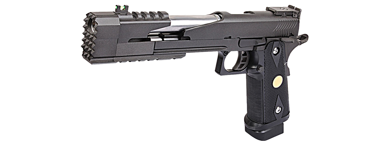 WE Tech 7" Black Dragon Gas Blowback Hi-Capa (BLACK) - Click Image to Close