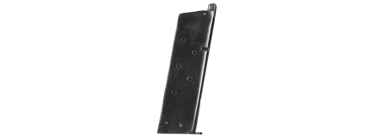 WE M1911 MEU Single Stack 15rd Airsoft Gas Blowback Magazine (BLACK)