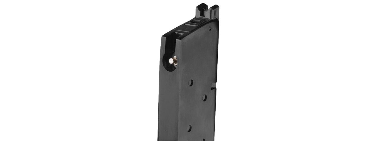 WE M1911 MEU Single Stack 15rd Airsoft Gas Blowback Magazine (BLACK) - Click Image to Close