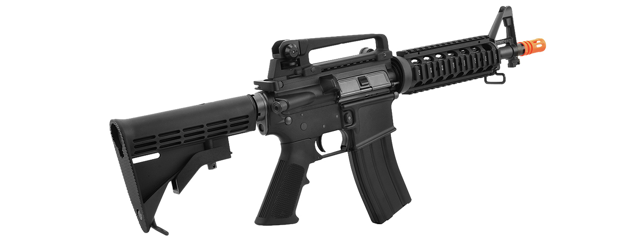 WE-Tech Full Metal M4 CQB RIS Open Bolt Gas Blowback Rifle (BLACK)