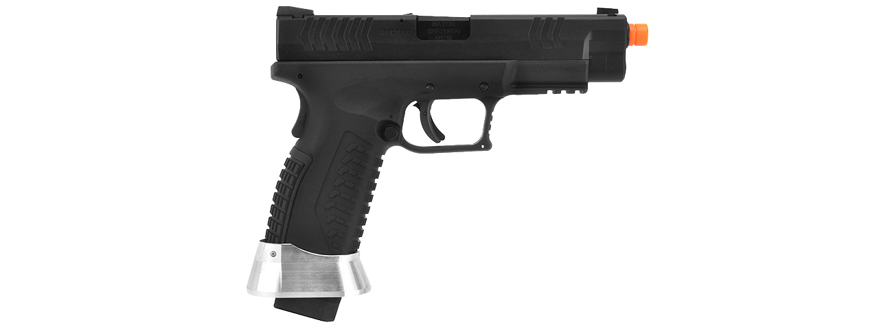 WE Tech X-Tactical 3.8 Compact Gas Blowback Airsoft Pistol (Color: Black) - Click Image to Close