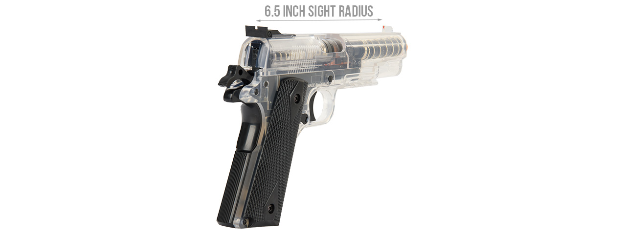 Sig Sauer GSR 1911 Spring Airsoft Pistol w/ Spare Magazine (BLACK / CLEAR)