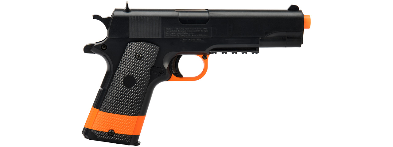 Sig Sauer Patrol Kit w/ Spring Pistol & M4 AEG Airsoft Rifle [5000 BBs Included] (BLACK / ORANGE)