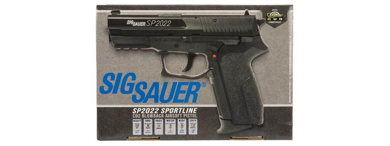 Sig Sauer SP2022 Sportline CO2 Airsoft Pistol (BLACK) - Click Image to Close