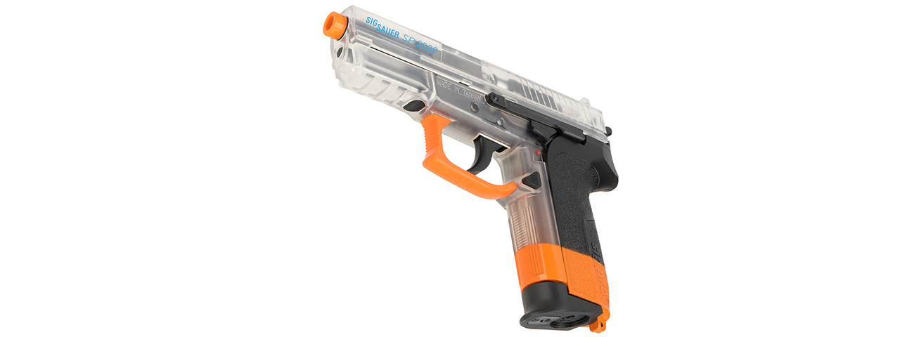 Sig Sauer SP2022 CO2 Airsoft Pistol (CLEAR / ORANGE) - Click Image to Close