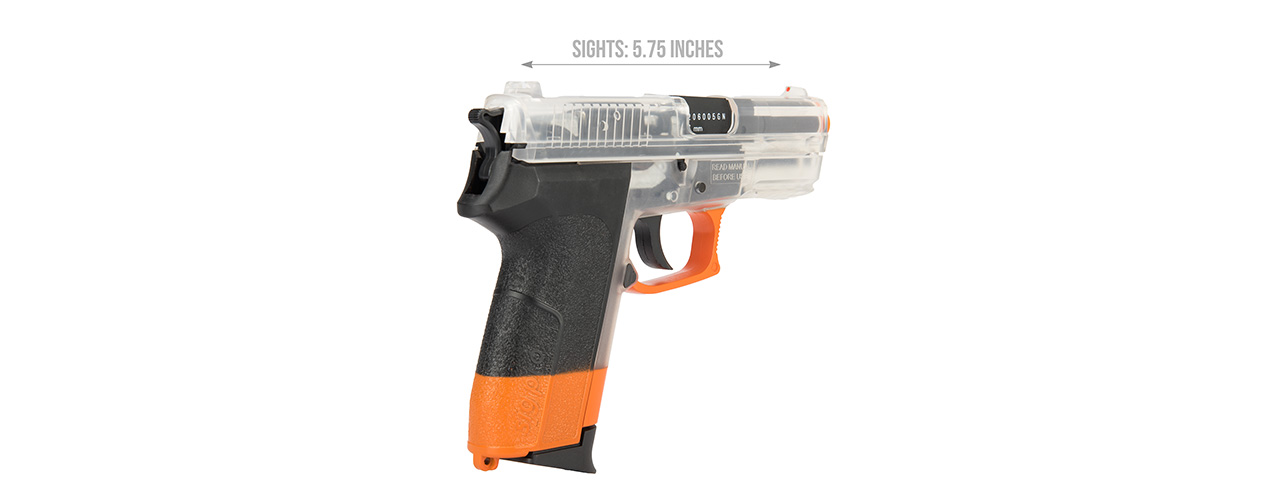 Sig Sauer SP2022 CO2 Airsoft Pistol (CLEAR / ORANGE) - Click Image to Close