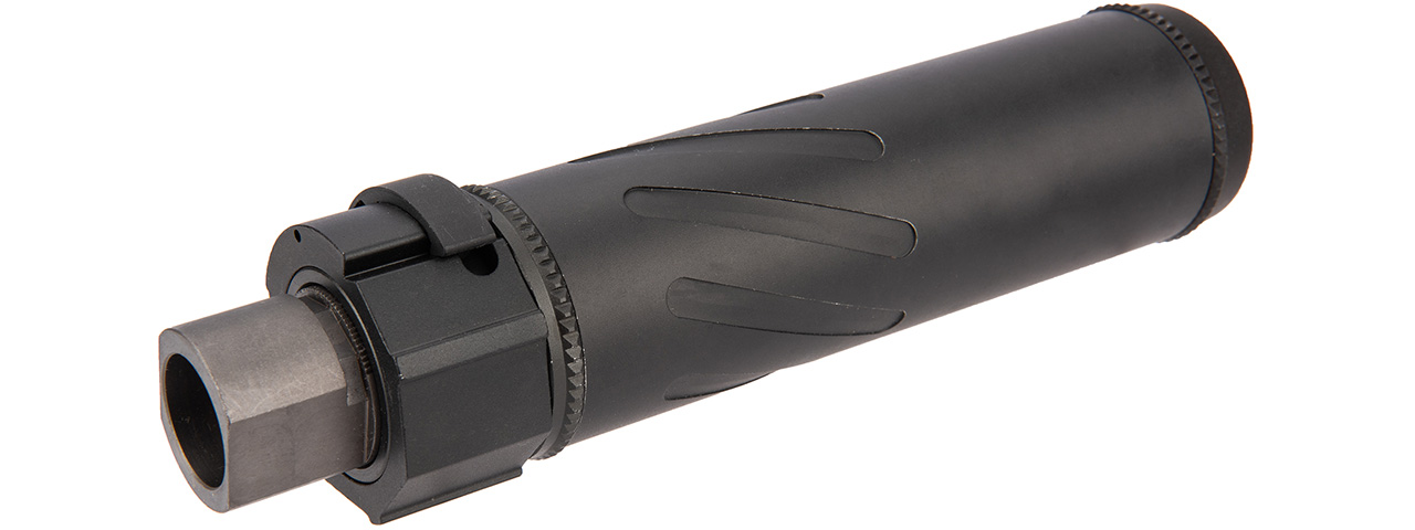 5KU SOCOM556RC QD Airsoft 6" Mock Suppressor / Barrel Extension [Smooth] (BLACK)