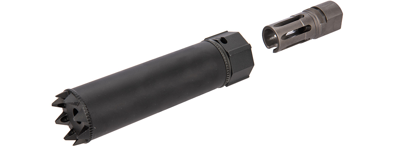 5KU SOCOM556RC Monster QD 6" Mock Suppressor / Barrel Extension [Smooth] (BLACK)