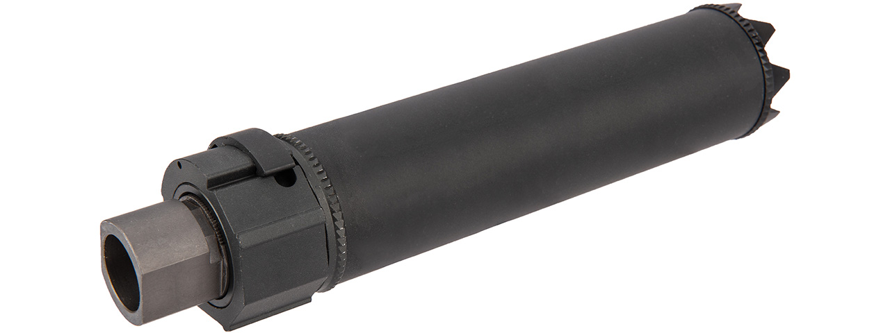 5KU SOCOM556MG Monster QD 7.5" Mock Suppressor / Barrel Extension [Smooth] (BLACK) - Click Image to Close