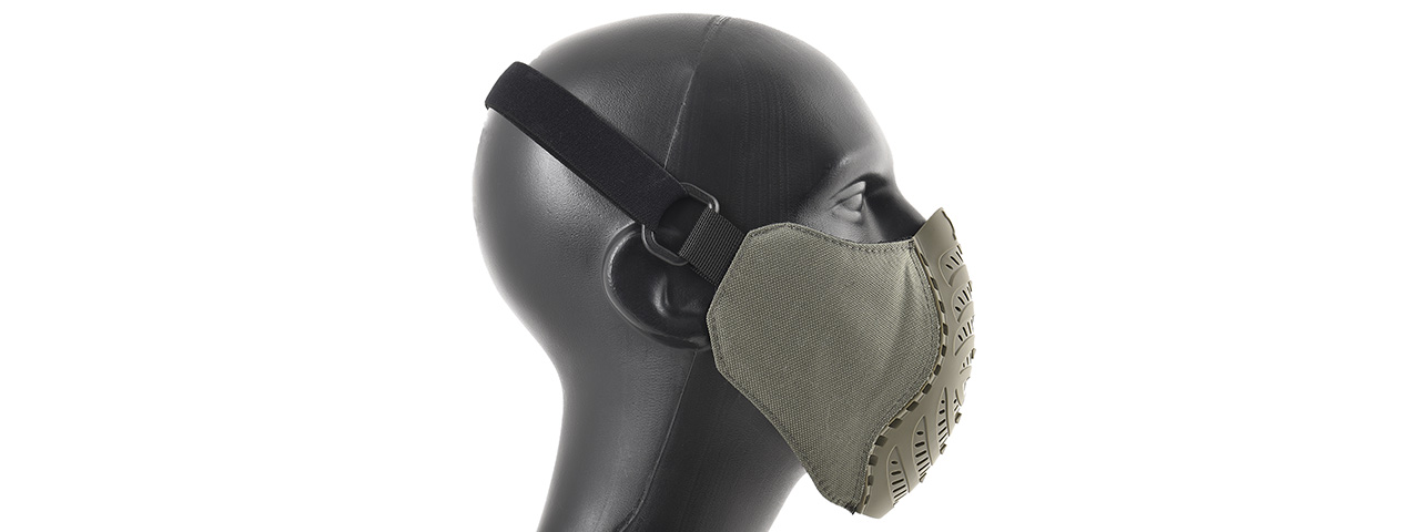 G-Force Ventilated Discreet Half Face Mask (OLIVE DRAB) - Click Image to Close