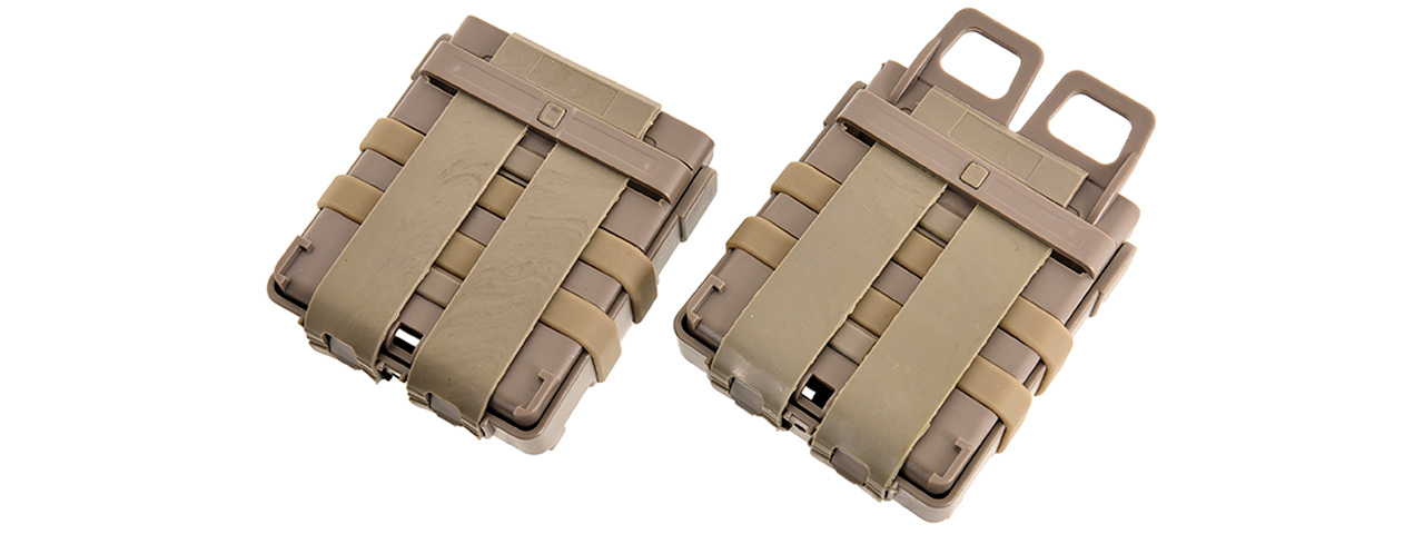 AC-279T Quick Mag "Heavy" Double 7.62 NATO Magazine Pouch, Tan - Click Image to Close