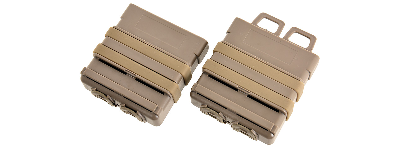 AC-279T Quick Mag "Heavy" Double 7.62 NATO Magazine Pouch, Tan - Click Image to Close