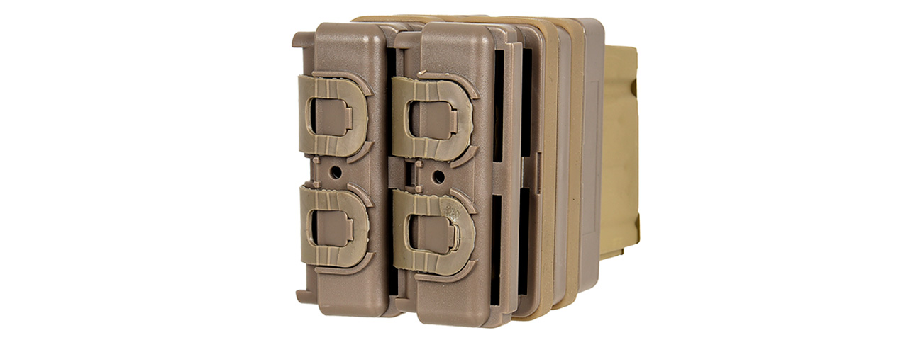 AC-279T Quick Mag "Heavy" Double 7.62 NATO Magazine Pouch, Tan - Click Image to Close