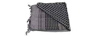 Lancer Tactical Multi-Purpose Shemagh Face Head Wrap (GRAY / BLACK)