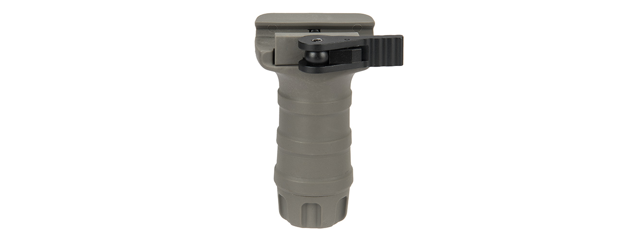 T&D Airsoft TD "Short" Vertical Foregrip Quick-Detach (FOLIAGE GREEN) - Click Image to Close