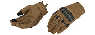 Lancer Tactical Kevlar Airsoft Tactical Hard Knuckle Gloves [MED] (TAN)
