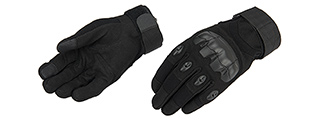 Lancer Tactical Airsoft Tactical Hard Knuckle Gloves [LARGE] (BLACK)