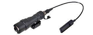 L002 500 Lumen Tactical LED Flashlight w/ Pressure Pad (BLACK)