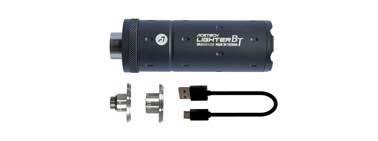 AceTech Lighter BT Airsoft Tracer Unit [14mm/11mm ] (BLACK) - Click Image to Close