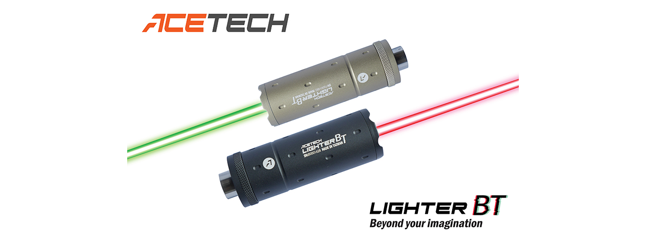 AceTech Lighter BT Airsoft Tracer Unit [14mm/11mm ] (BLACK) - Click Image to Close