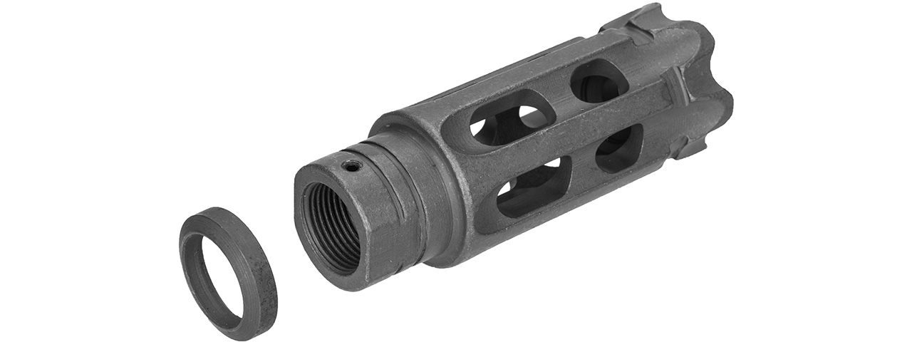 Atlas Custom Works Mini Talon Breacher Muzzle Brake Airsoft Flash Hider (BLACK)