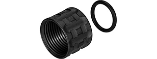 Atlas Custom Works Knurled Thread Protector [14mm CCW] (BLACK)