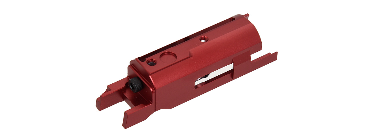 Airsoft Masterpiece "EDGE" Aluminum Blowback Housing for Hi-Capa GBB Pistols (RED) - Click Image to Close