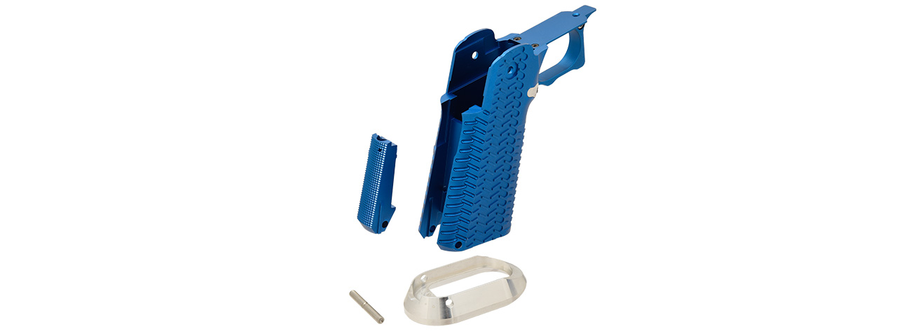 Airsoft Masterpiece Aluminum Grip for Hi-Capa Airsoft Pistols Type 11 (BLUE)