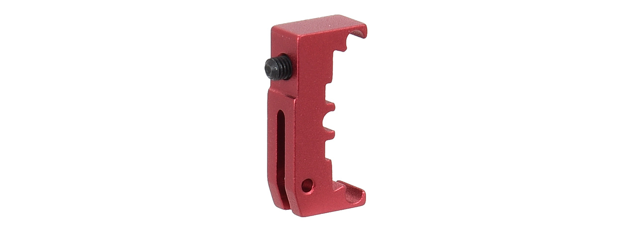 Airsoft Masterpiece Aluminum Puzzle Trigger Base (RED) - Click Image to Close