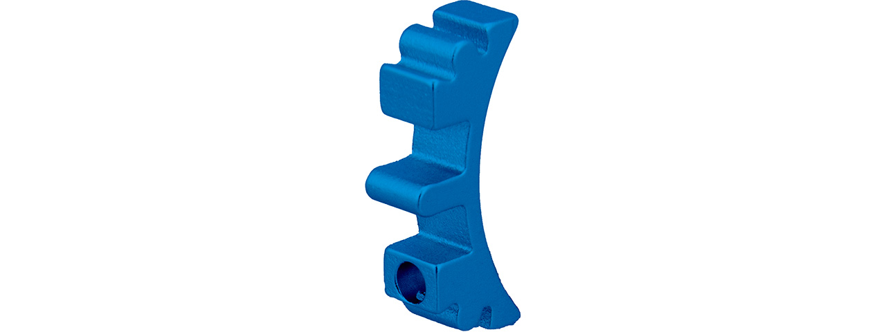 Airsoft Masterpiece Aluminum Puzzle Front Curve Short Trigger (BLUE) - Click Image to Close