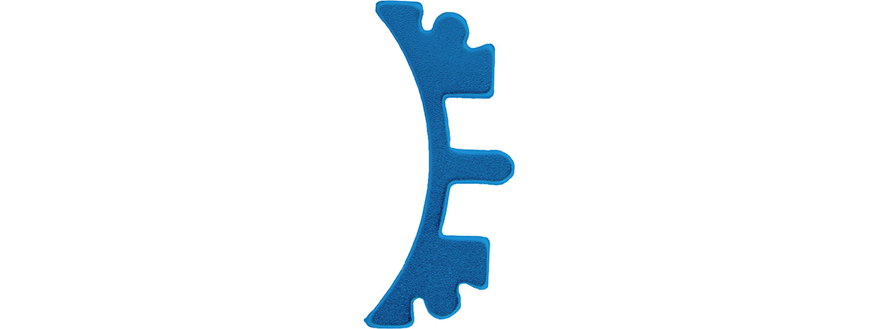 Airsoft Masterpiece Aluminum Puzzle Front Curve Short Trigger (BLUE) - Click Image to Close