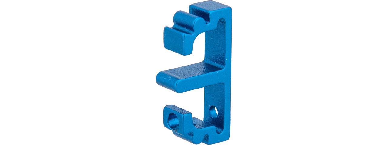 Airsoft Masterpiece Aluminum Puzzle Front Flat Long Trigger (BLUE) - Click Image to Close