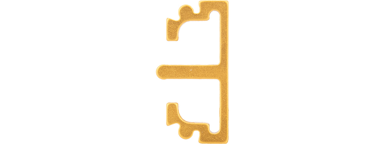 Airsoft Masterpiece Aluminum Puzzle Front Flat Long Trigger (GOLD) - Click Image to Close