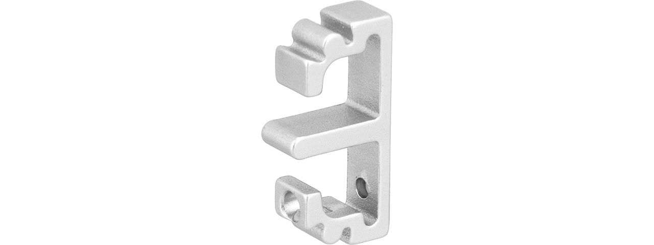 Airsoft Masterpiece Aluminum Puzzle Front Flat Long Trigger (SILVER) - Click Image to Close